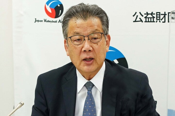 来年1月で辞任する嶋岡健治会長。写真：JVA提供