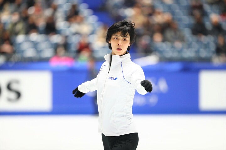 羽生結弦。(C)The Digest編集部