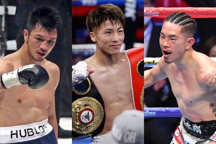 世界のトップボクサーとして活躍する村田（左）、井上（中央）、井岡（右）。(C)Getty Images、産経新聞社