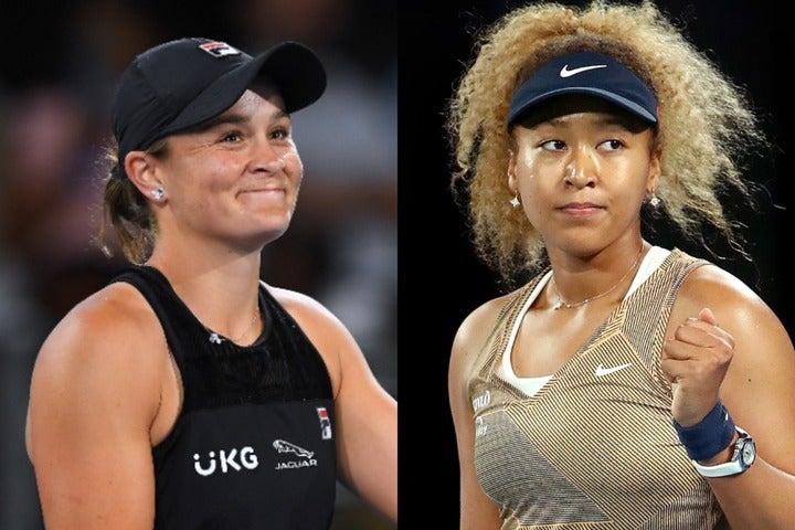 女子テニス界をけん引するバーティー（左）と大坂（右）。順当に勝ち上がれば、今大会は４回戦で激突する。(C)Getty Images