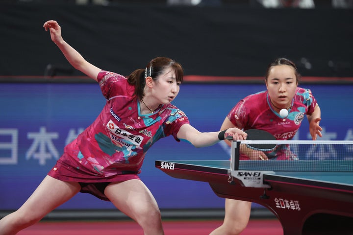 全日本選手権では４連覇を達成した“みまひな”ペア。この快挙は、卓球王国の中国でも話題を集めている。(C)Getty Images