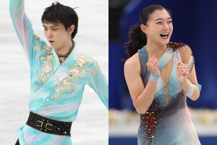 北京五輪でメダル獲得が期待される羽生（左）や坂本（右）。日本勢の魅力的なプログラムに注目だ。(C)Getty Images