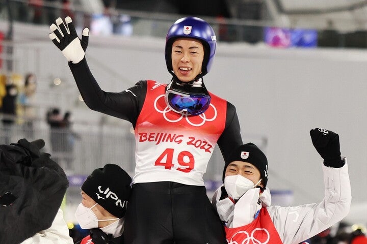小林は、長野五輪以来の金メダルを日本にもたらした。(C)Getty Images