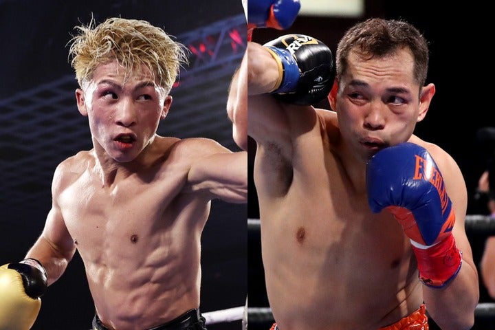 昨年12月には同胞ガバリョにKO勝ちを収めたドネア（右）。井上（左）との再戦へ向けて「楽しみ」と胸を膨らませている。(C)Getty Images