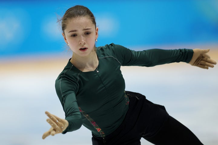 ドーピング疑惑が浮上した後も練習を重ねたワリエワ。彼女の北京五輪への継続参戦が決まった。 (C)Getty Images
