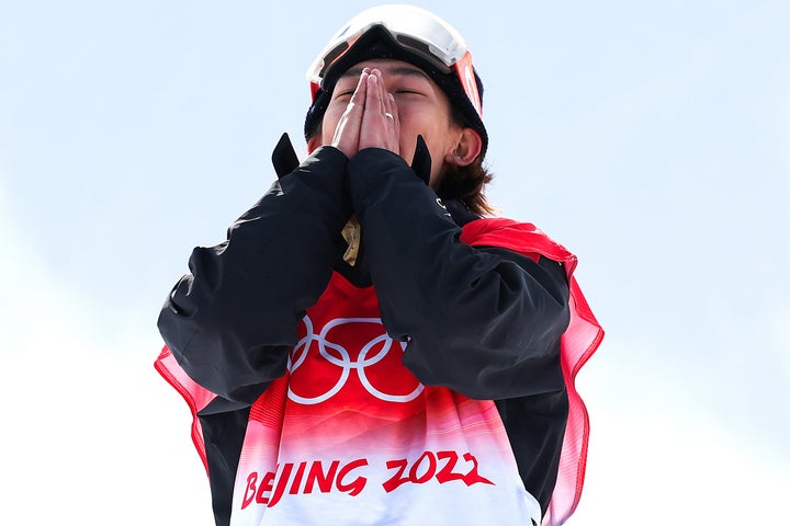 “不可解採点”のあった男子スロープスタイル決勝で、惜しくも銀メダルに終わったスー・イーミン。(C)Getty Images