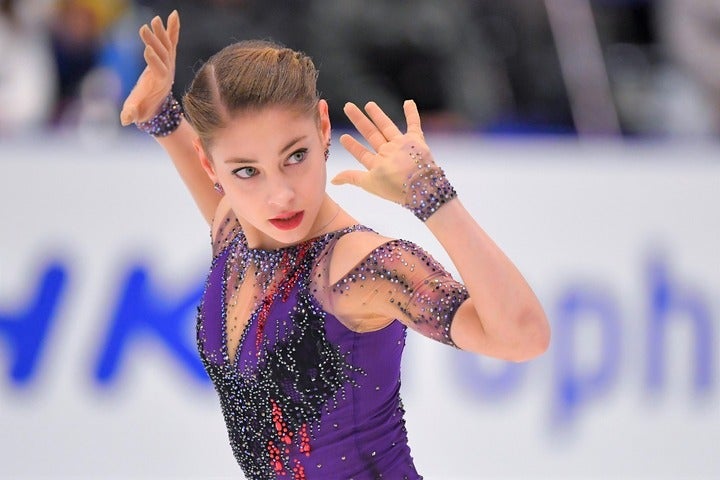 怪我のため北京五輪出場を断念したコストルナヤ。苦楽を共にした“３人娘”に賛辞を贈った。(C)Getty Images