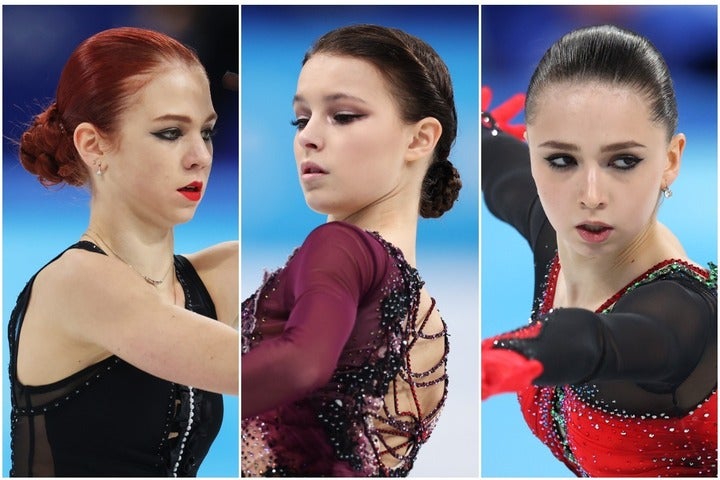 北京五輪での楽しい思い出をSNSで公開したシェルバコワ。貴重なショットにファンから反響が相次いだ。(C)Getty Images