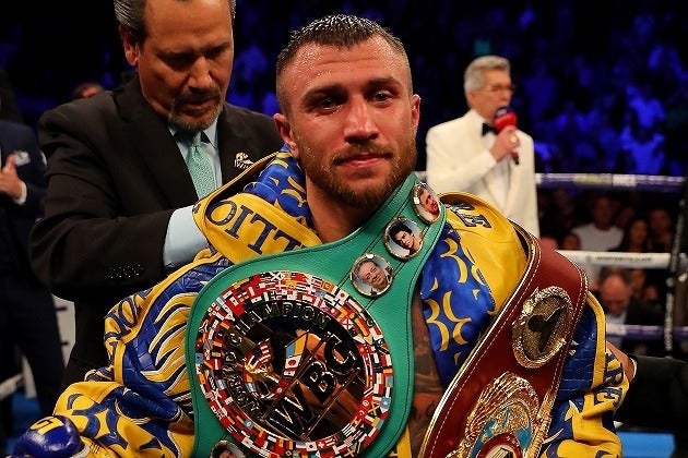 ボクシング界で最強の呼び声もあるロマチェンコ。彼はウクライナのために立ち上がった。(C)Getty Images