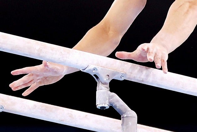ロシアの体操選手が見せた行動が物議を醸している。(C)Getty Images