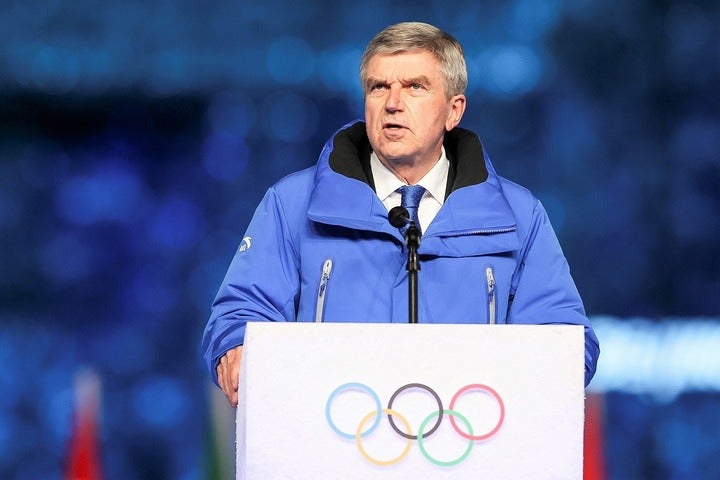 強い言葉で想いの丈を綴ったバッハ会長。IOCとしての確固たるスタンスを示した。(C)Getty Images