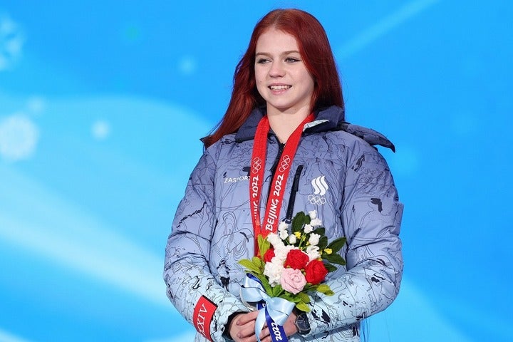 北京五輪では「この競技が嫌い！」と話すなど取り乱していたトゥルソワ。ひとまず現役を退く考えはないようだ。(C)Getty Images