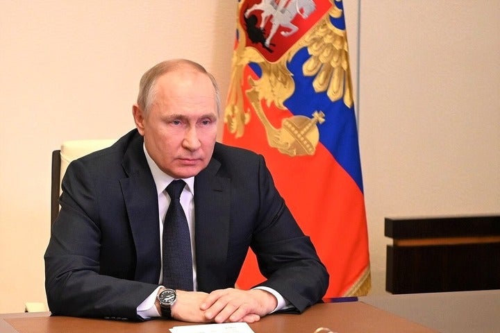 スポーツ界の“ロシア排除”に対して、プーチン大統領は強い言葉で私見を述べた。(C)Getty Images
