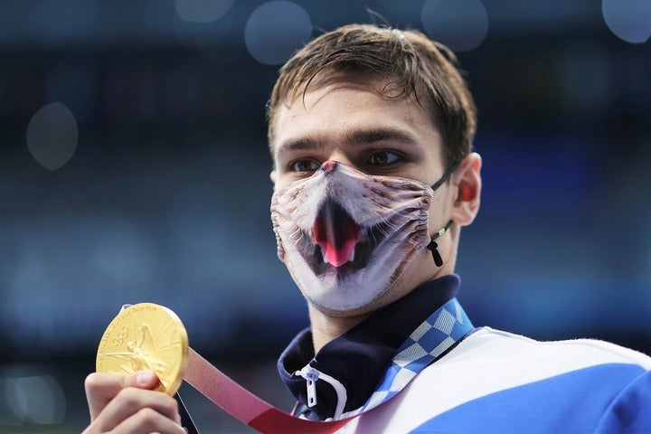 東京五輪で金２個、銀１個と３つのメダルに輝いたリロフ。ロシアでは英雄扱いも、国際的な名声は地に堕ちた印象だ。(C)Getty Images