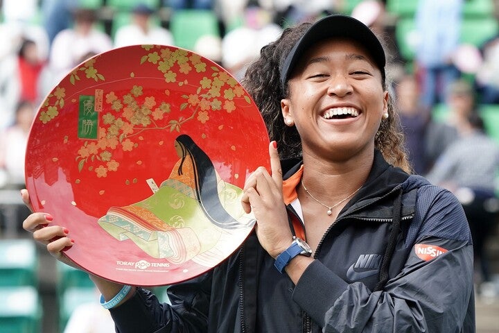 大坂のITC靱テニスセンターで開催された2019年大会に優勝した大坂なおみ。（C）Getty Images