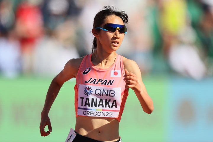 日本人初の１大会個人３種目に挑戦した田中。ラスト５レース目を走り切った。(C)Getty Images