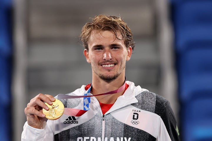 東京五輪でドイツの男子テニス史上初の金メダリストとなったズべレフ。（C）Getty Images