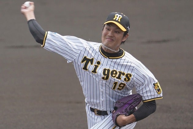 制球難に苦しむことなく、安定感抜群のピッチングを披露した藤浪。その投球には阪神ファンも大いに沸いた。写真：産経新聞