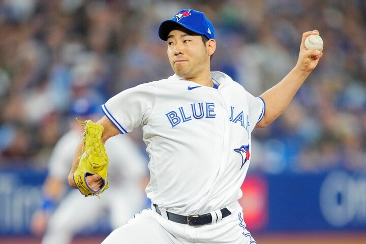 スライダーが冴え渡った菊池だが、不運にも２本のホームランを許した。(C)Getty Images