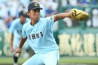 今夏の甲子園では気迫のこもった投球を見せた山田。投手としてU-18ワールドカップでもマウンドに立った。写真：滝川敏之