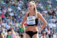 女子400メートルのドイツ代表であるシュミット。パリ五輪での躍進を期す。(C)picture alliance/AFLO