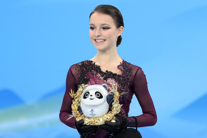 北京五輪で金メダルを獲得したシェルバコワ。古傷の回復が順調に進んでいることを報告した。(C) Getty Images