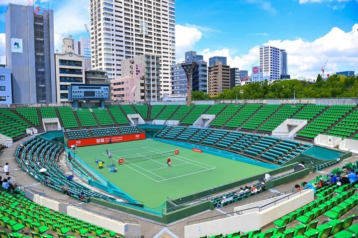 今年の全日本ジュニアテニス選手権。ここで活躍した選手が今回のレッドクレー合宿にも呼ばれている。写真：金子拓弥（THE DIGEST写真部）