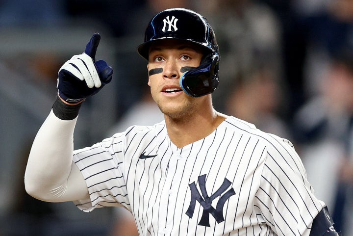 ニューヨーク・ヤンキース アーロン・ジャッジ選手のMLB公式ユニフォーム 楽天市場】ナイキ ユニフォームシャツ メンズ Official