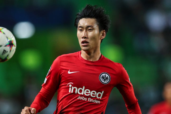 スタメンに復帰したフランクフルト鎌田大地。ゴール、アシストはなかったとはいえ、好プレーの連発で現地メディアでは高評価が並んだ。(C)Getty Images