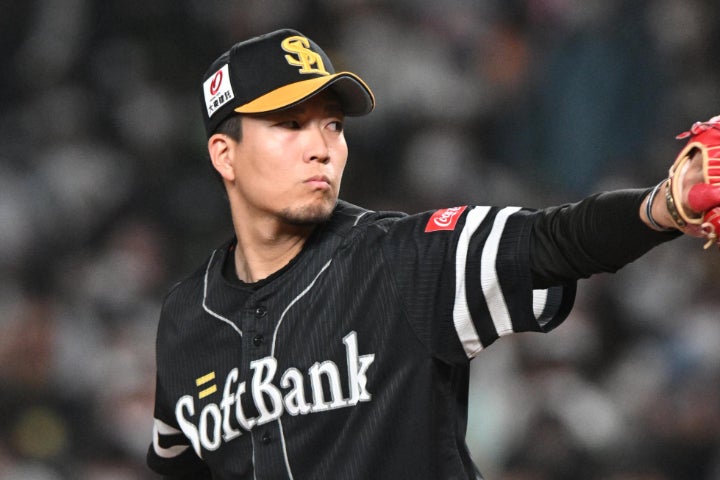 今季のMLB移籍市場で最大の注目株である千賀。NPB屈指の右腕の移籍先はどこになるのだろうか。(C)THE DIGEST