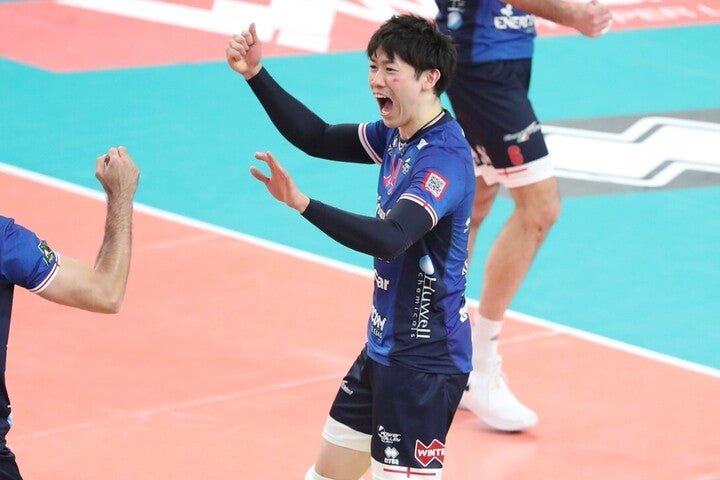 強敵を相手に15得点をチームにもたらし、勝利に貢献した石川。(C)Lega Pallavolo Serie A