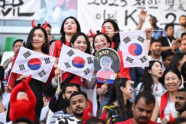 68分に逆転したガーナ代表。勝利を確信したガーナサポーターが韓国ファンを挑発し、各国から批判の声が上がった。(C)Getty Images　※写真はイメージ