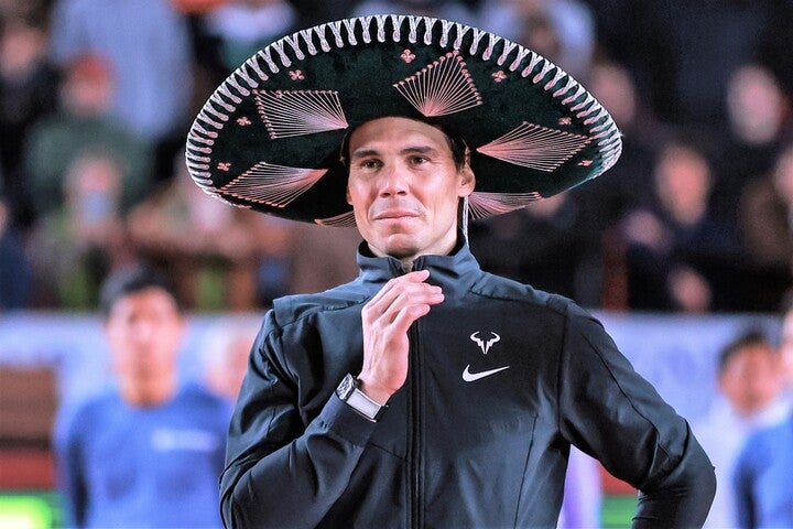 キャリアの終盤を迎えているナダルが４度優勝のメキシコ・オープン（写真）への出場を断念するなど、2023年シーズンの日程を見直すことに言及した。(C)Getty Images