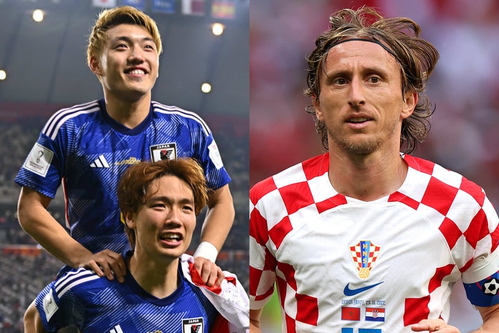 W杯決勝トーナメント１回戦で日本はクロアチアと対戦。大黒柱モドリッチ（右）を中心としたクロアチアの攻撃力を抑え、勝利を掴めるだろうか。写真：金子拓弥（THE DIGEST写真部／JMPA代表取材）、(C)Getty Images