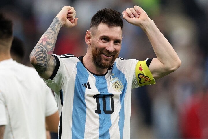 決勝へ駒を進めたアルゼンチン。メッシはこの日もクロアチア守備陣を翻弄した。(C)Getty Images