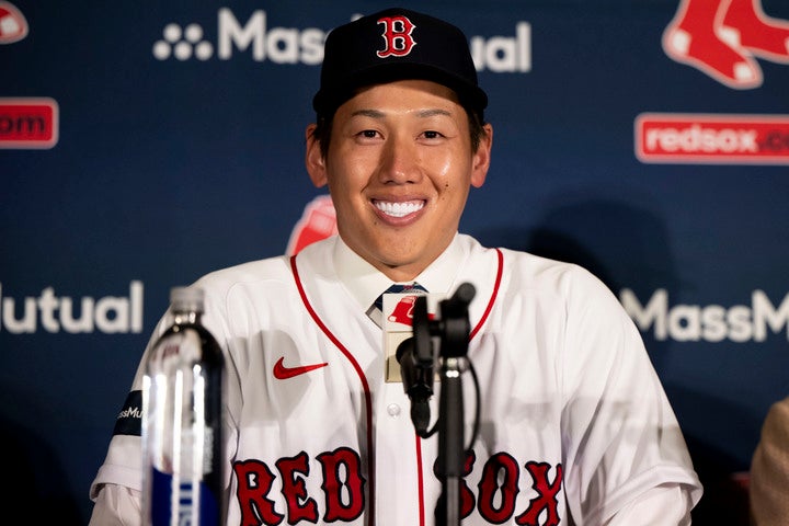 背番号は７に決まった吉田。手厳しいことで知られるボストンのファンの期待に応えられるか。(C)Getty Images