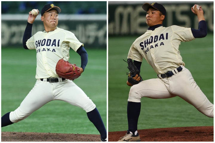 高校時代から注目されていた上田(左)、大学入学後に急成長した高(右)。大商大の二枚看板の歩みは対照的だ。写真：THE DIGEST写真部