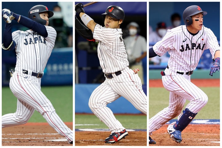 吉田正(左)とヌートバーの代表入り内定は、近藤(中)や柳田(右)の選出にどう影響を与えるのだろうか。(C)Getty Images