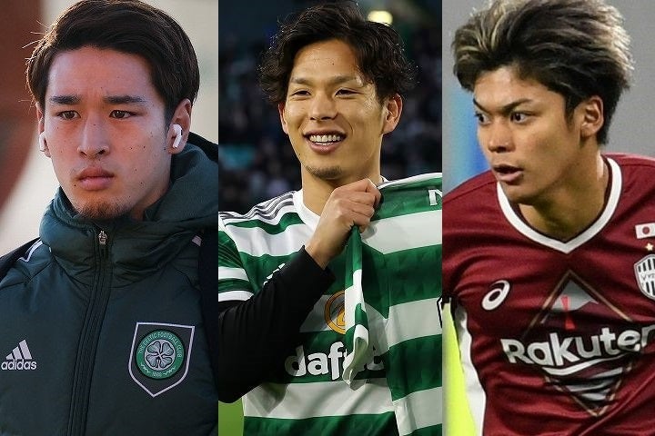 今冬、スコットランドリーグに新天地を求めた３人の日本人選手。左から小林、岩田、小田。(C) Getty Images