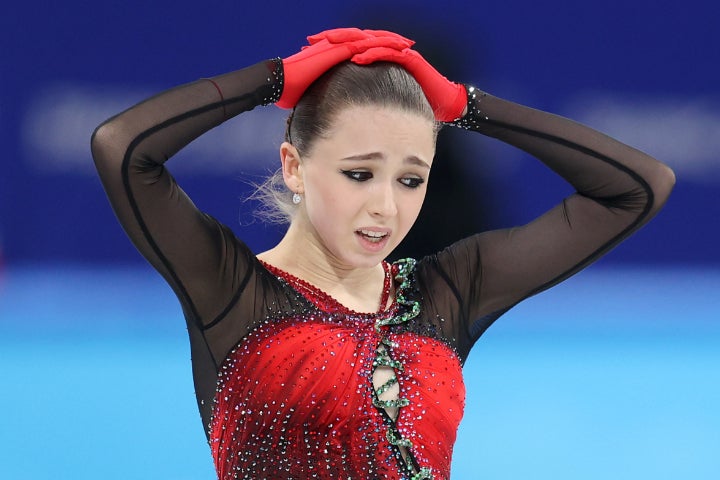 北京五輪でドーピング問題が発覚したワリエワ。調査したRUSADAから「過失なし」と判断された。(C)Getty Images