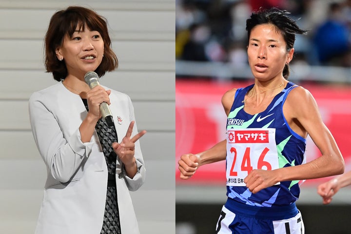 日本歴代２位の新谷（右）をQちゃんこと高橋尚子氏（左）も高く評価しているようだ。(C)Getty Images