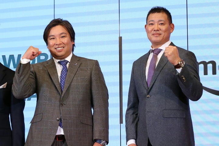 2006年WBC優勝メンバーの里崎（左）と福留（右）は14年ぶりの世界一を狙う侍ジャパンに警戒すべき国を挙げた。写真：滝川敏之