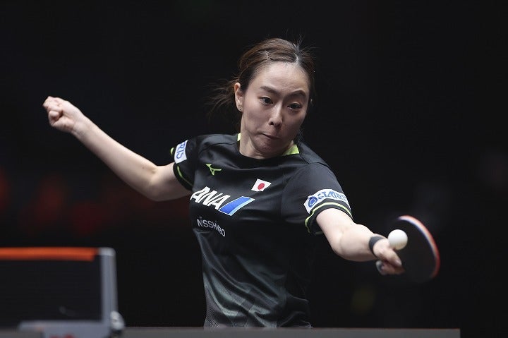 自身20回目の全日本選手権出場となった石川。女子シングルスで３位に入った。(C)Getty Images