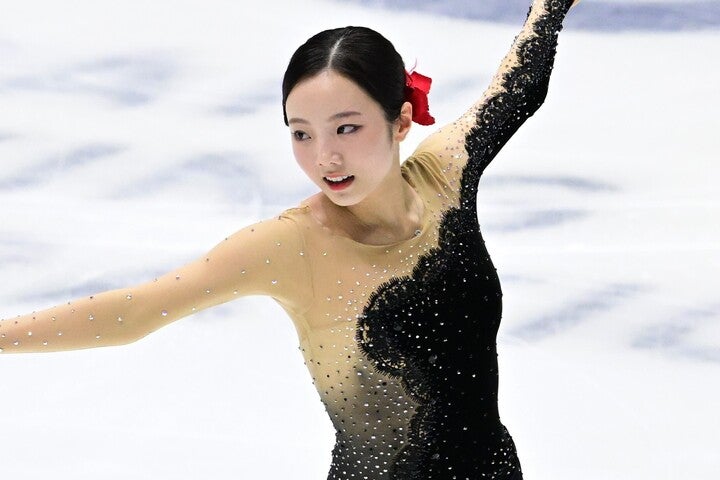 本田真凜がSNSにアイスダンスの練習動画を公開した。その出来栄えにファンは驚きのようだ。(C)Getty Images