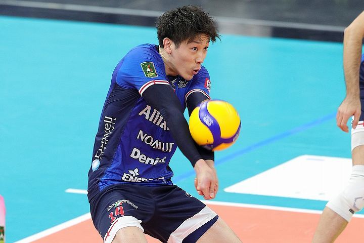 チームを攻守で支えた石川は勝利に大きく貢献した。(C) Lega Pallavolo Serie A