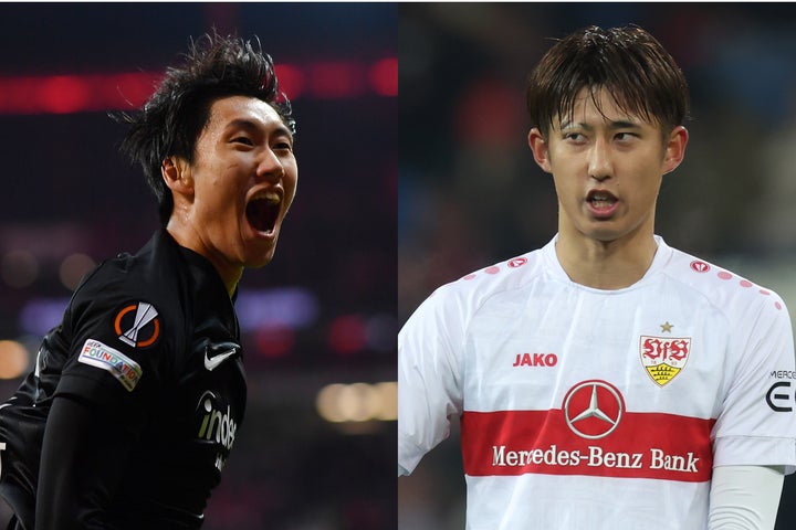 独ブンデスリーグで躍動する鎌田（左）や伊藤（右）など、日本人選手の活躍に伊メディアが関心を示している。(C) Getty Images