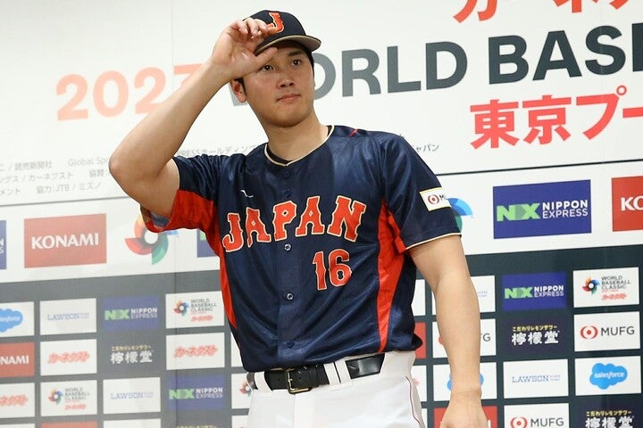 メジャーでも図抜けた打撃を見せる大谷。その打棒をどう活かすかは日本の命運を左右する。写真：滝川敏之