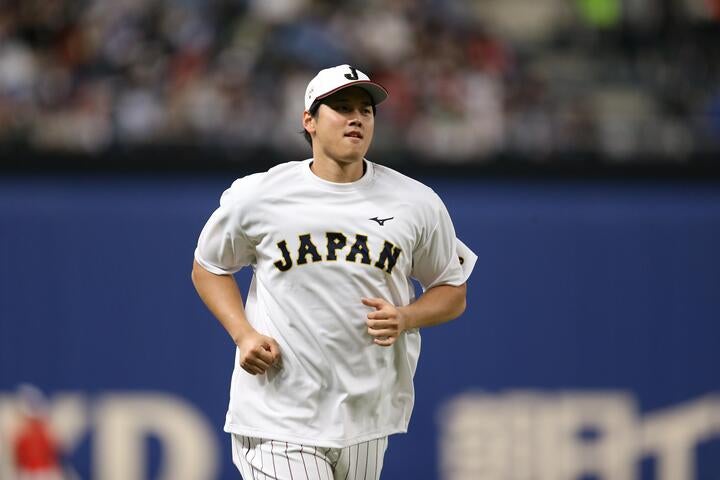 WBCに初出場する大谷。エンジェルスのネビン監督も彼の活躍を期待しているようだ。写真：滝川敏之