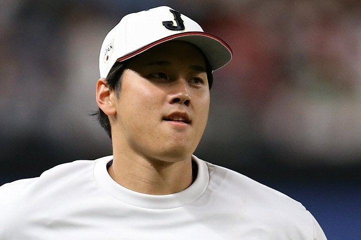 大谷は阪神戦で３番・DHでスタメン出場。写真：滝川敏之