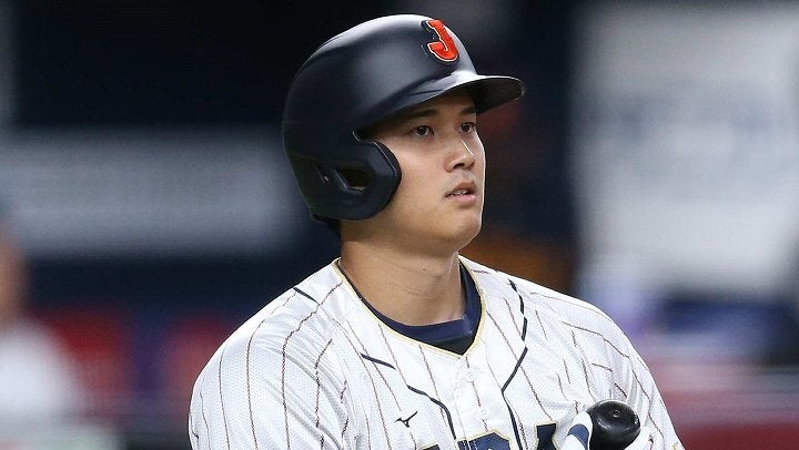 ３番・投手で先発した大谷。写真：鈴木颯太朗